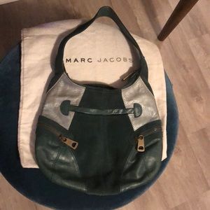 Marc Jacobs leather suede hobo bag